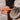 Hoof pick without bristles, orange