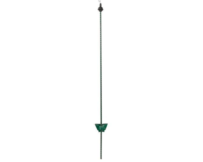 Poste de acero Pulsara Spring de 1,05 m, verde con aislante negro en espiral (25) main product photo