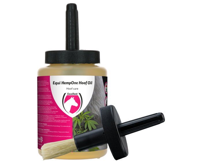 Excellent Equi HempOne Hoof Oil Natural (con cepillo) main product photo