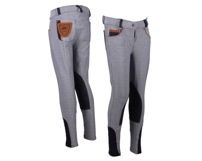 QHP Pantalones de Montar Junior Claire Jeans main product photo