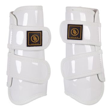 BR Correas para botas de montar tendones lacado Pro Max S Blanco