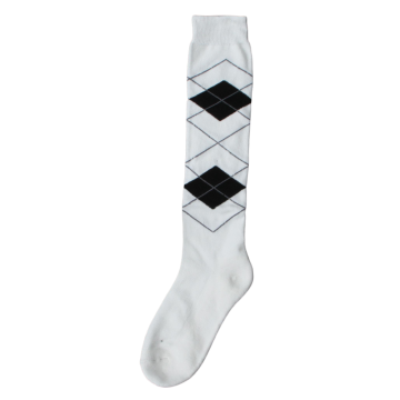 Calcetines hasta la rodilla RE b.blanco / negro 43-46 Wit / Zwart 43-46