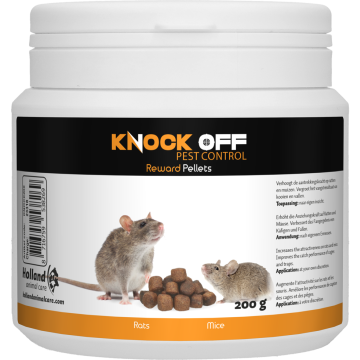 Knock Off Pellets de recompensa para ratones y ratas