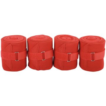 Harry's Horse Vendas elásticas/forro polar 4 uds. One Size Rojo
