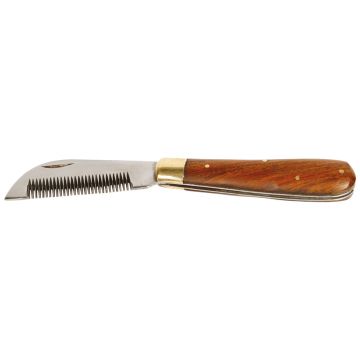 Harry's Horse Cuchillo de adelgazamiento de acero inoxidable / mango de madera One Size Color Menos