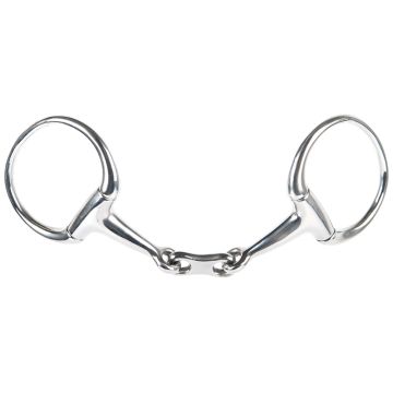 Harry's Horse Eslabón plano de doble articulación para bus snaffle 13mm