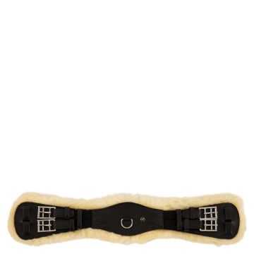 BR Cincha de doma Lincoln Sheepskin 60 Negro / Blanco