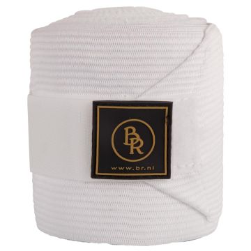 BR Vendajes elásticos con vendajes inferiores 300 cm Blanco