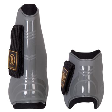 BR Juego de botas de tendones y botas de fetlock Pro Tech Full Gris