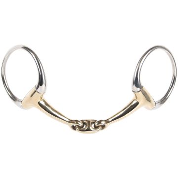Harry's Horse Eggbutt anatómicamente de doble articulación 11,5 plata / oro