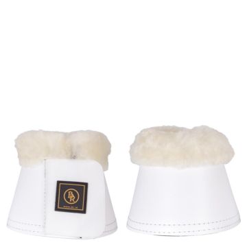 BR Botas sobre el alcance de piel de oveja M Blanco