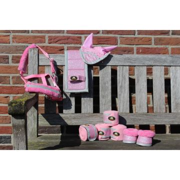 MHS Earnet "Brillo" Mini Rosado / Plata